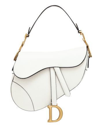 Christian Dior Saddle Calfskin Bag M0446 White