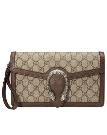 Gucci Dionysus GG Supreme clutch 621197 Dark Coffee