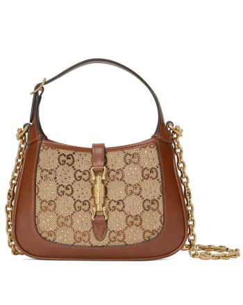 Gucci Jackie 1961 Mini GG Shoulder Bag 675799 Coffee